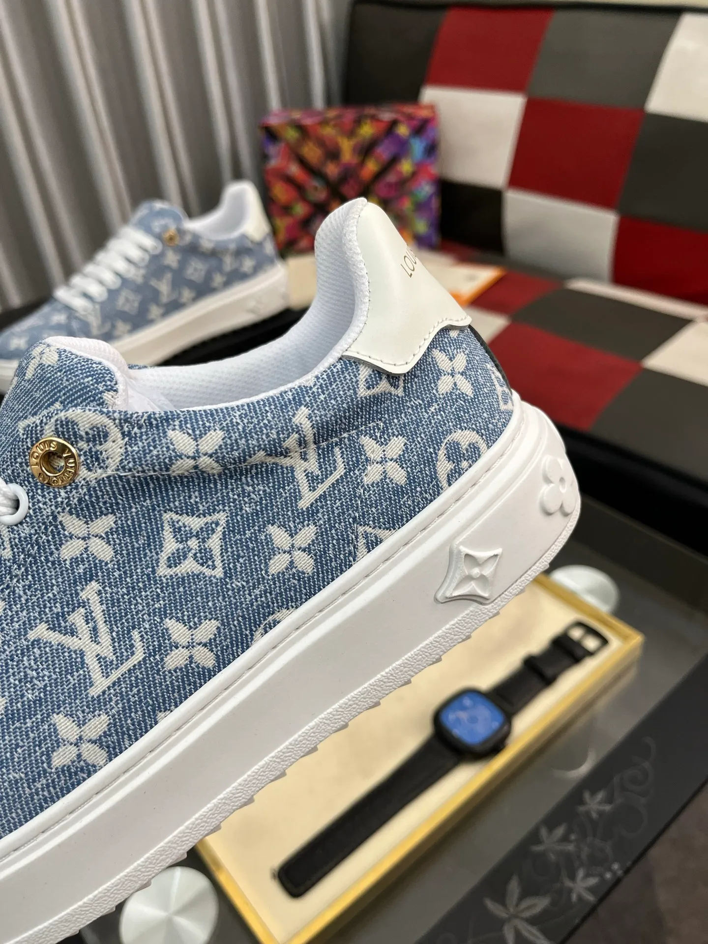 Men's shoes 💰540⌚️⌚️[Louis Vuitton LV] Dad shoes are popular casual sports shoes with outsole, breathable and comfortable, easy to walk, trendy men's versatile fly woven epoxy matching ➕leather lining➕Gucci's popular original outsole, sports and running style, super comfortable. Size 38-445️⃣Colors available